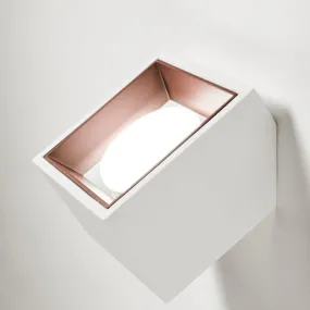 Applique en plâtre Sforzin Lighting NASSO carrée T437 GX53 LED