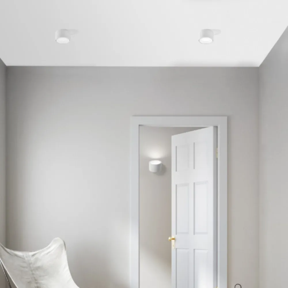 Sforzin rond NASSO éclairage T423 GX53 Plafonnier LED en plâtre