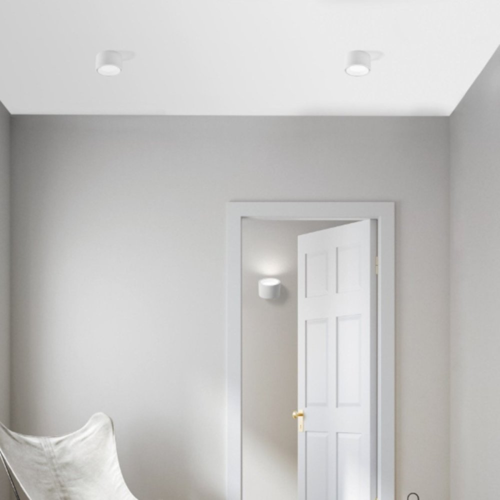 Sforzin runde Deckenleuchte aus Gips NASSO Beleuchtung T423 GX53 LED