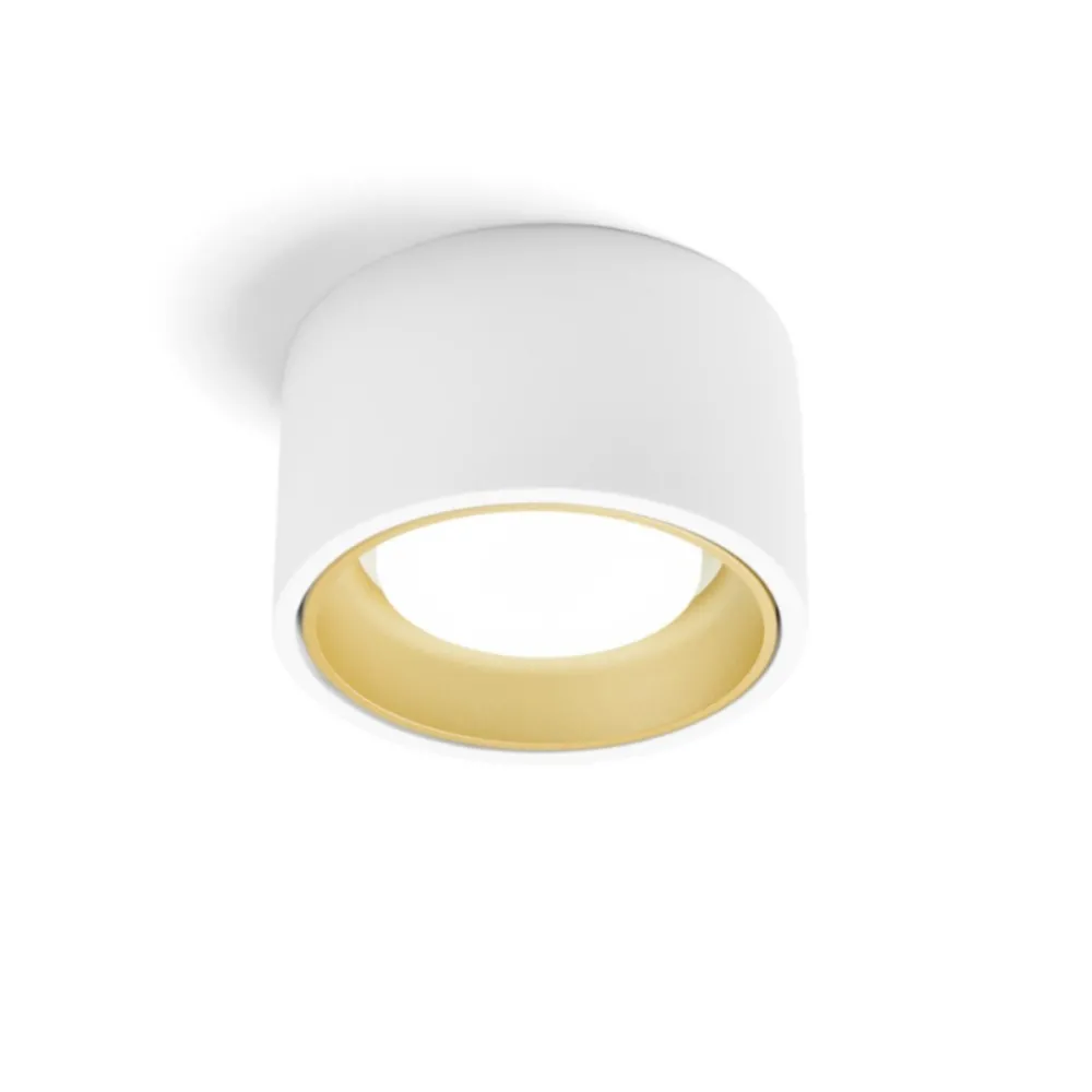 Sforzin rond NASSO éclairage T424 GX53 Plafonnier LED en plâtre