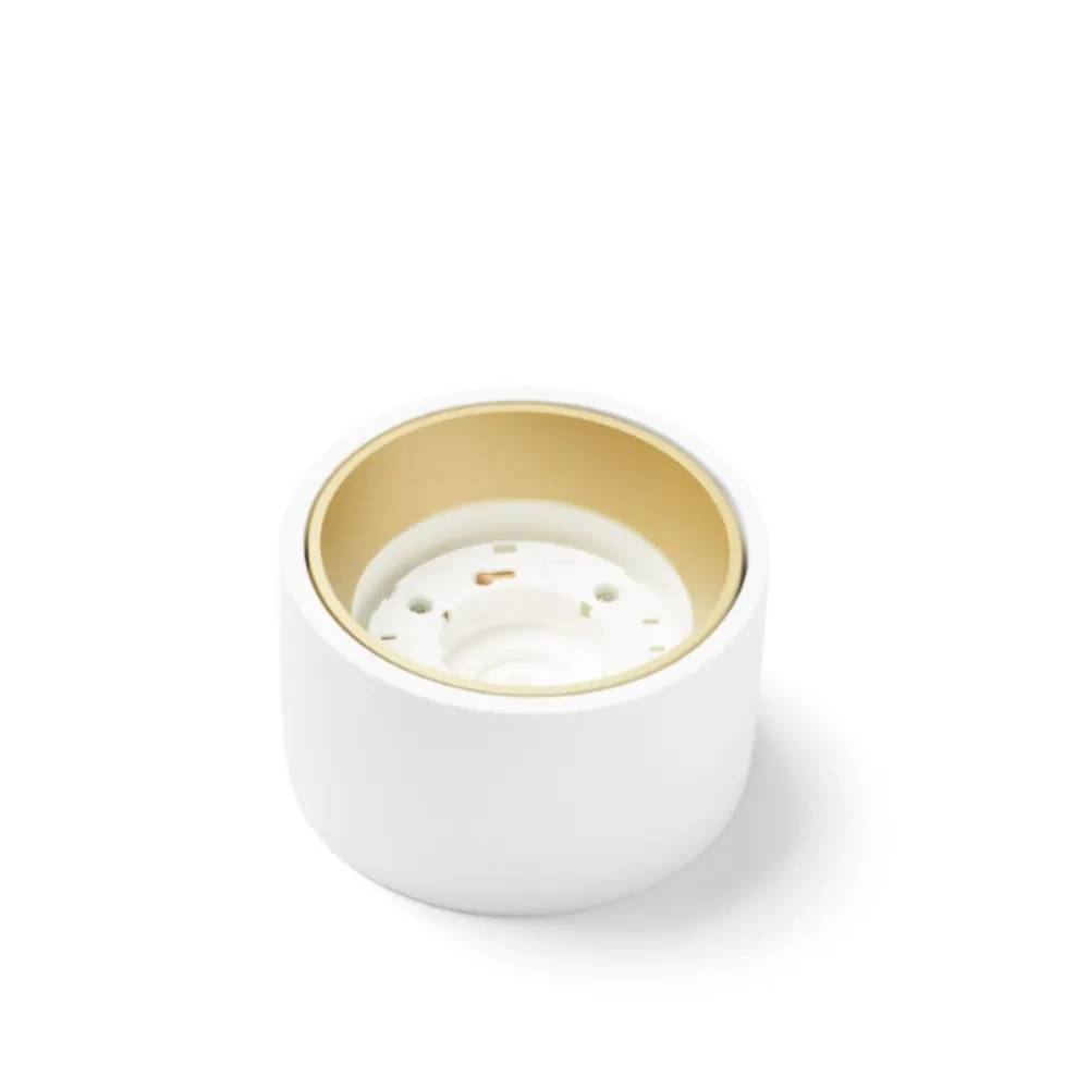 Sforzin rond NASSO éclairage T424 GX53 Plafonnier LED en plâtre