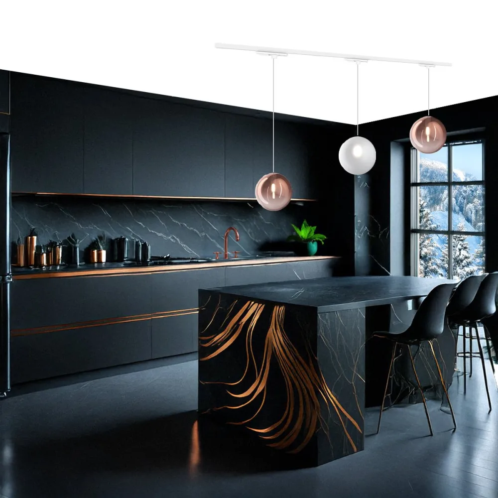 Binario Top Light MONO 1184 ECLIPSE BF-RA BIANCO