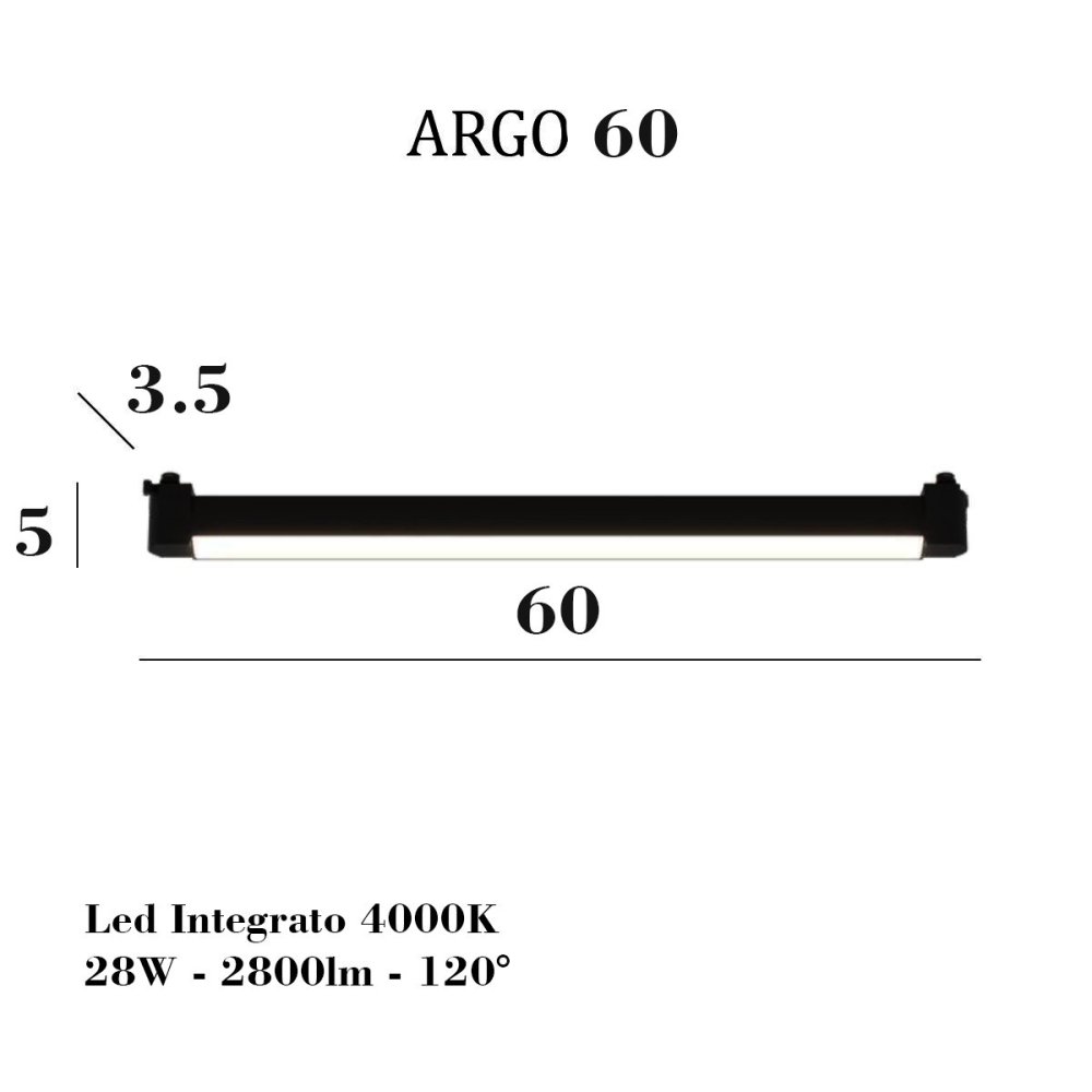 Carril Top Light MONO 200N 1184 ECLIPSE BF-RA