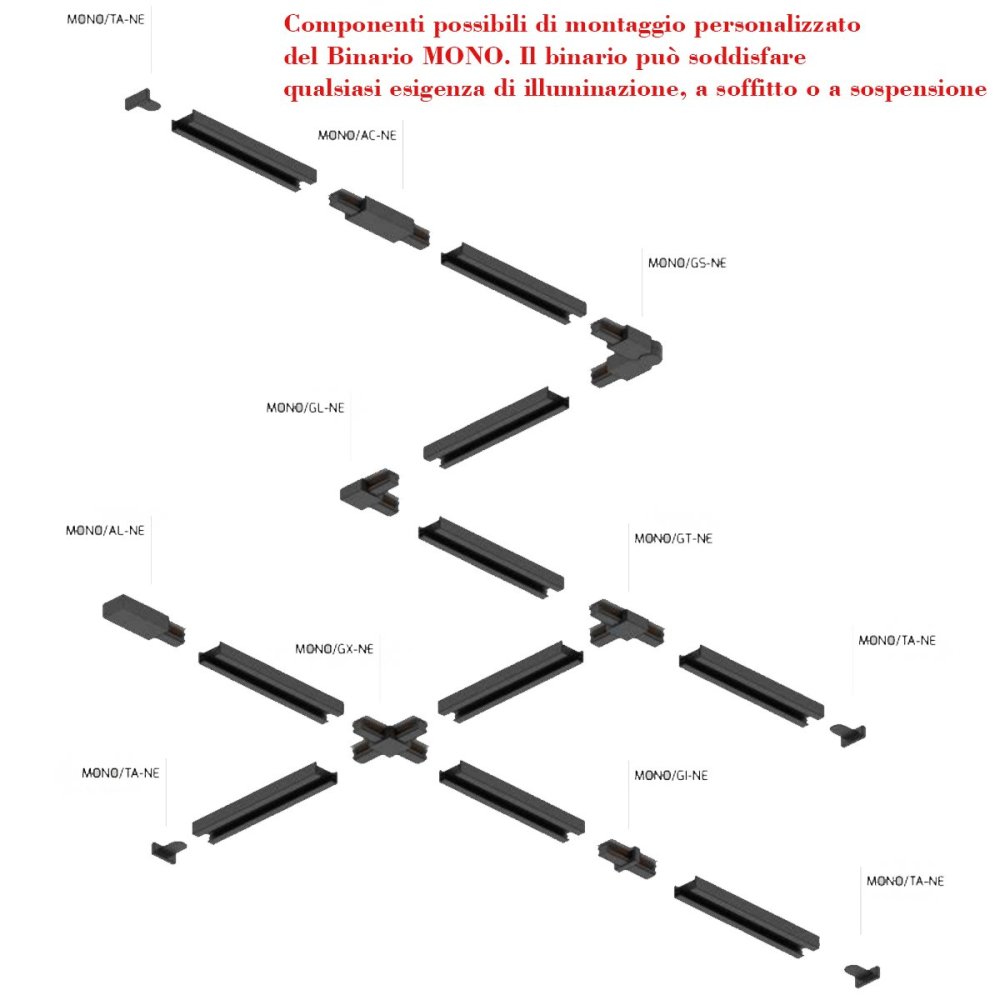 Carril Top Light MONO 200N 1184 ECLIPSE BF-RA