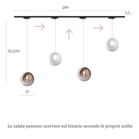 Top Light Schiene MONO 200N 1184 ECLIPSE BF-RA