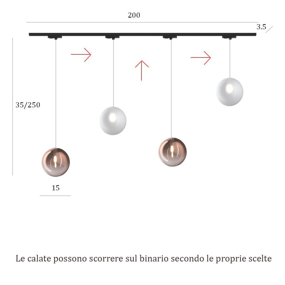 Carril Top Light MONO 200N 1184 ECLIPSE BF-RA