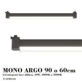 Carril Top Light MONO 1184 ECLIPSE NEGRO