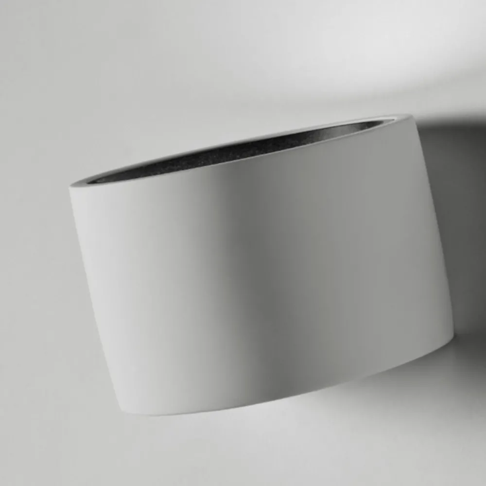 Sforzin Gips Wandleuchte NASSO Beleuchtung rund T430 GX53 LED