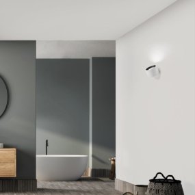 Aplique de yeso Sforzin NASSO iluminación redondo T430 GX53 LED