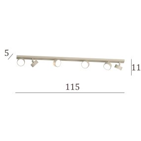 Carril Top Light EDRA 1210 6 SA
