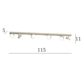 Carril Top Light EDRA 1210 6 SA