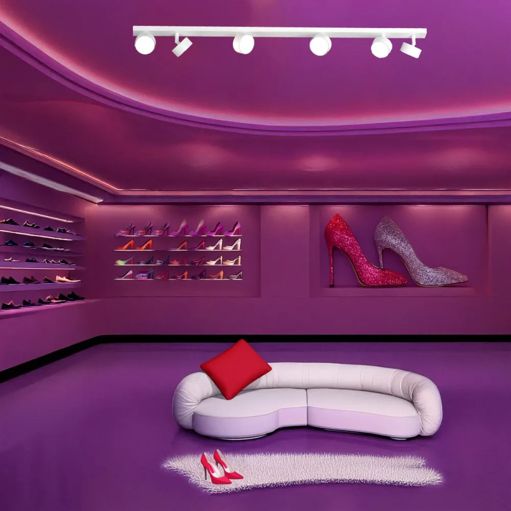 Carril Top Light EDRA 1210 6 BI