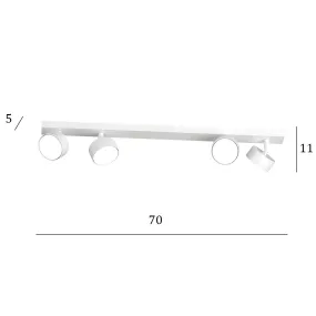 Binario Top Light EDRA 1210 4 BI