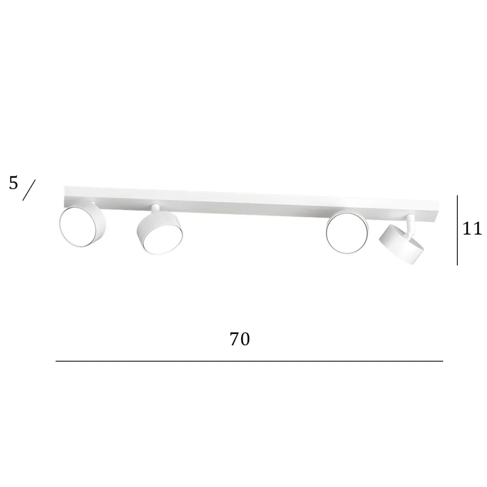 Binario Top Light EDRA 1210 4 BI