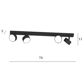 Rail Top Light EDRA 1210 4 NE
