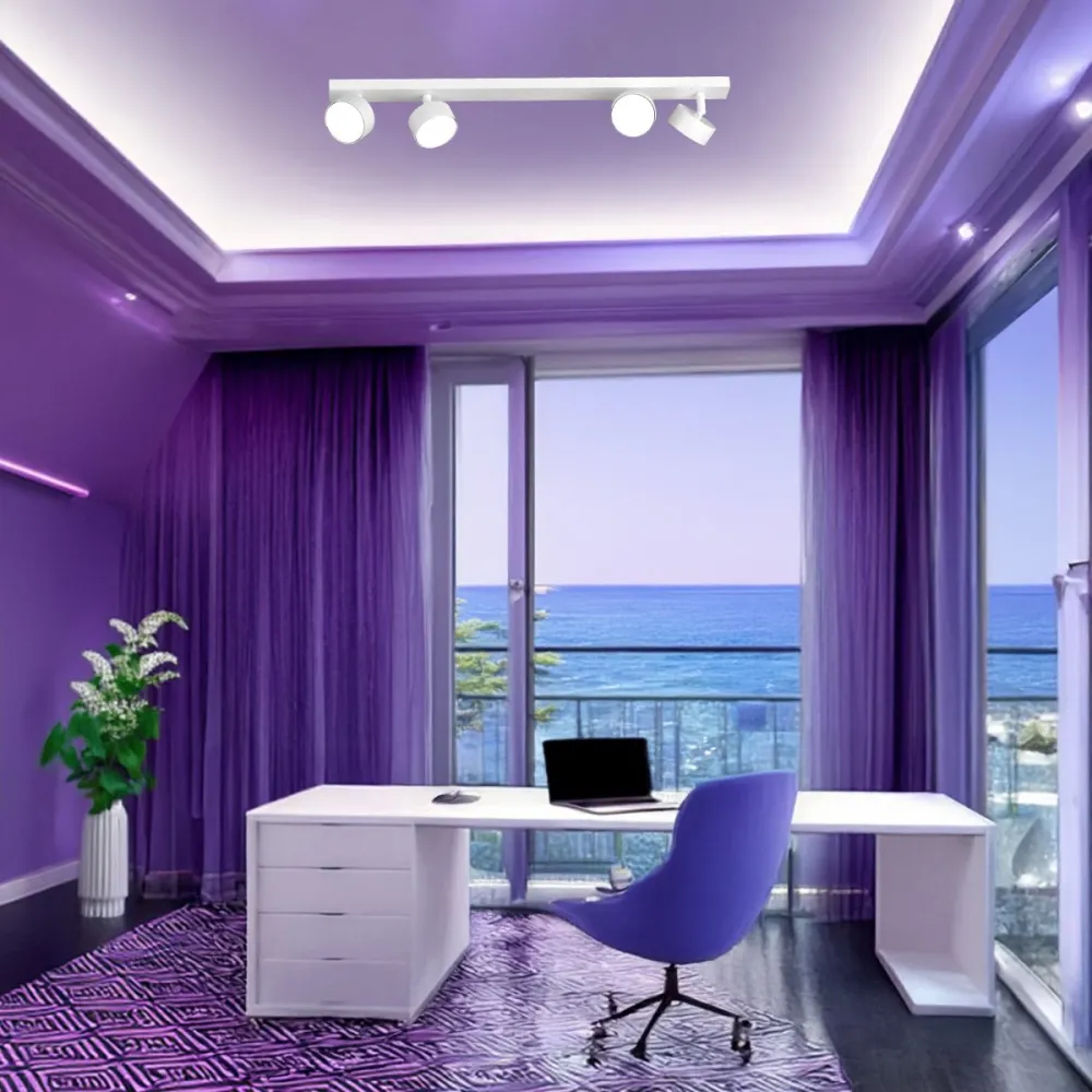 Carril Top Light EDRA 1210 4 BI