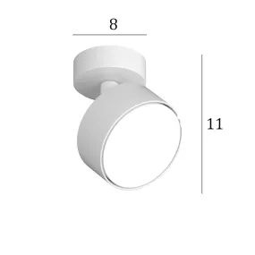 Spot Top Light EDRA 1210 1 BI