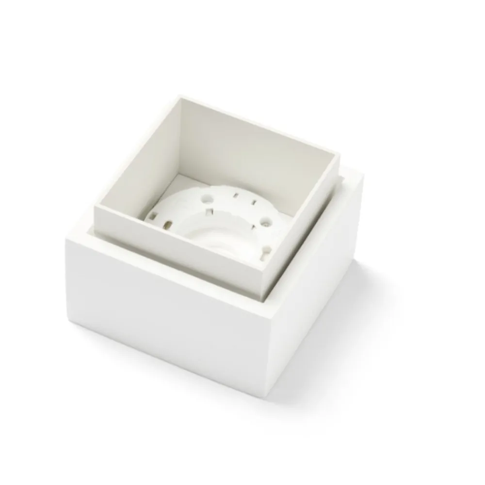 Plafón de yeso Sforzin iluminación SYME cuadrado GX53 LED