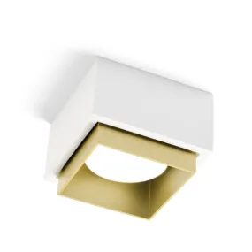 Plafonnier en plâtre Sforzin Lighting SYME carré GX53 LED