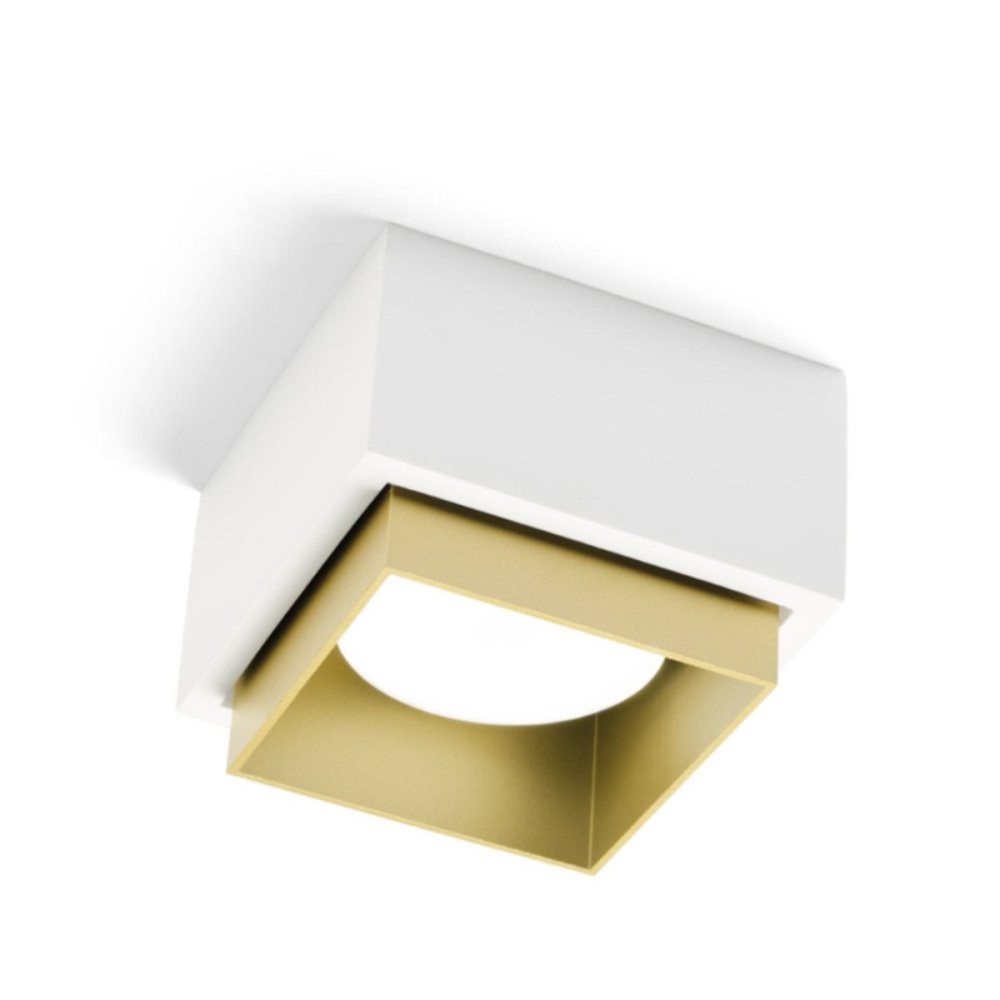 Plafoniera gesso Sforzin illuminazione SYME quadrata GX53 LED