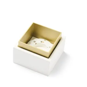 Plafonnier en plâtre Sforzin Lighting SYME carré GX53 LED