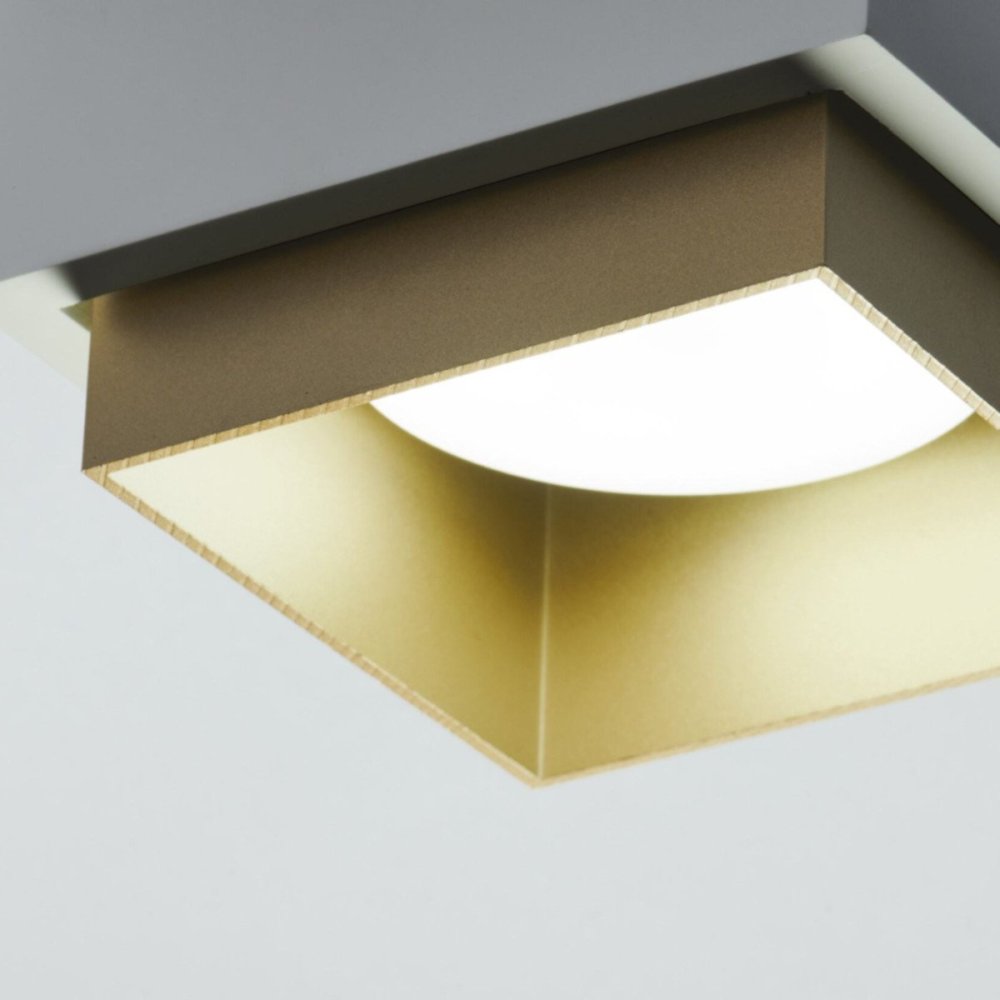 Plafoniera gesso Sforzin illuminazione SYME quadrata GX53 LED