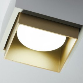 Gipsdeckenleuchte Sforzin Beleuchtung SYME quadratisch GX53 LED
