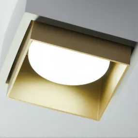 Plafonnier en plâtre Sforzin Lighting SYME carré GX53 LED