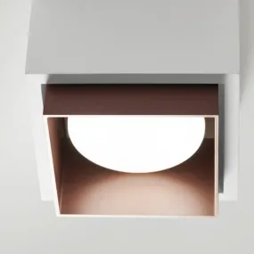 Plafón de yeso Sforzin iluminación SYME cuadrado GX53 LED