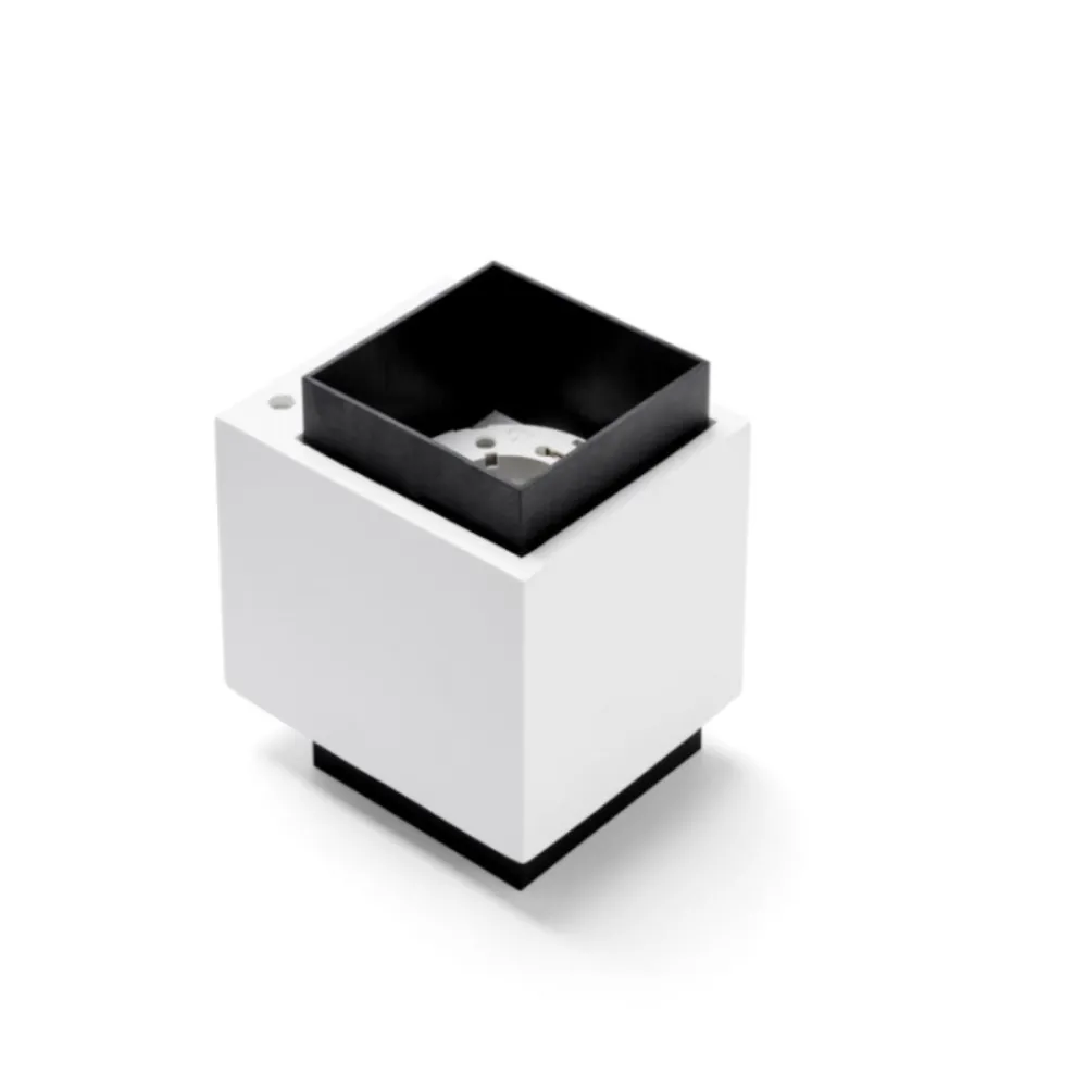 Sforzin-Gips-Wandleuchte SYME Beleuchtung quadratisch GX53 LED