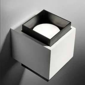 Sforzin-Gips-Wandleuchte SYME Beleuchtung quadratisch GX53 LED