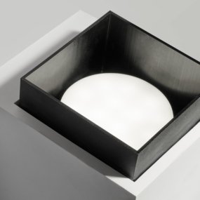Applique murale en plâtre Sforzin SYME éclairage carré GX53 LED