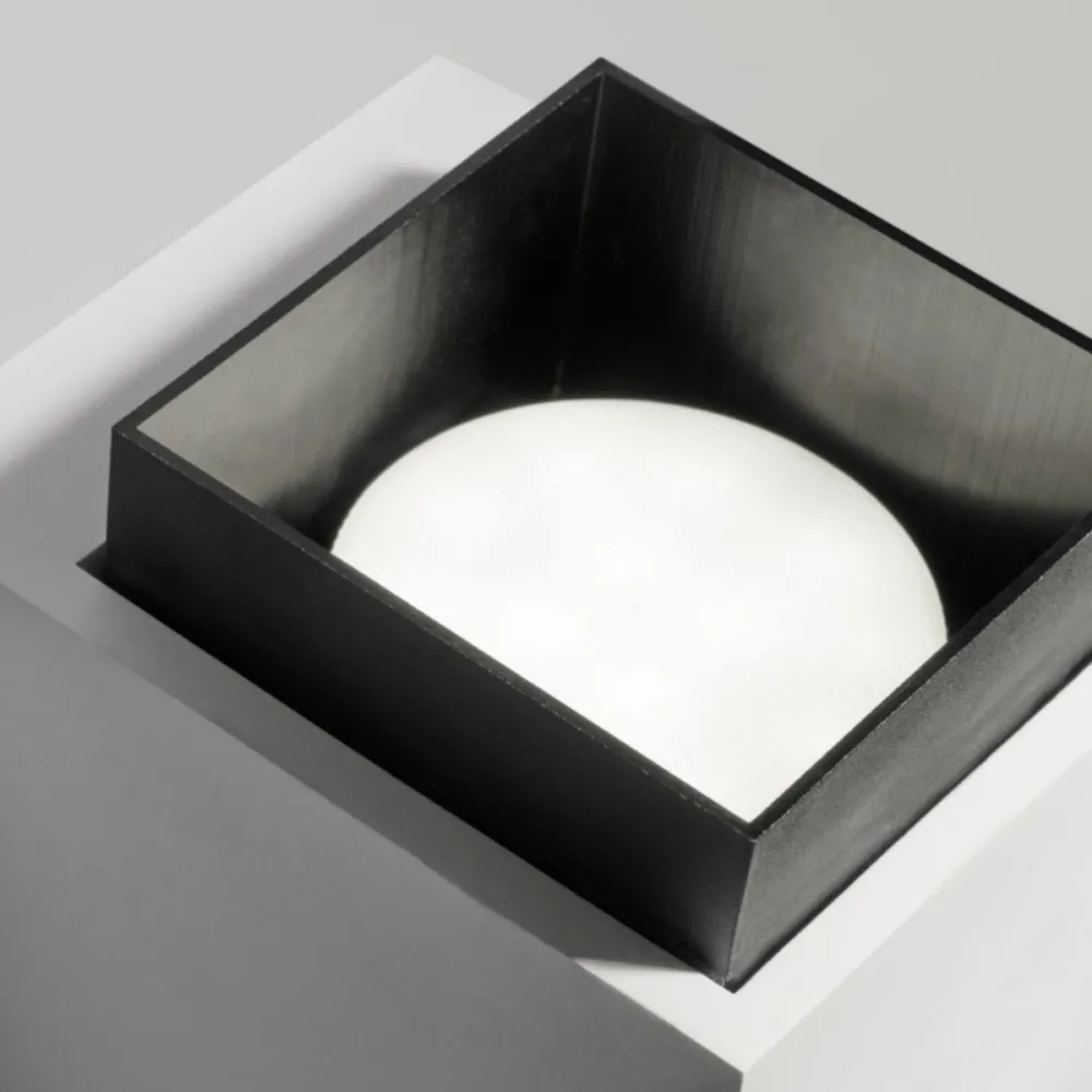 Sforzin-Gips-Wandleuchte SYME Beleuchtung quadratisch GX53 LED