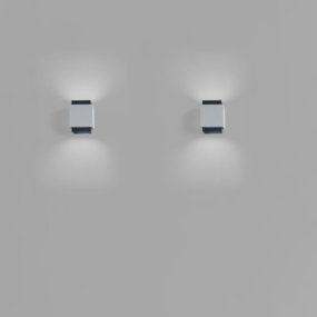 Applique murale en plâtre Sforzin SYME éclairage carré GX53 LED