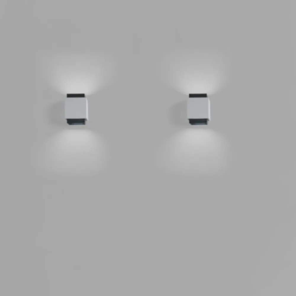 Applique murale en plâtre Sforzin SYME éclairage carré GX53 LED