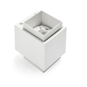 Applique murale en plâtre Sforzin SYME éclairage carré GX53 LED