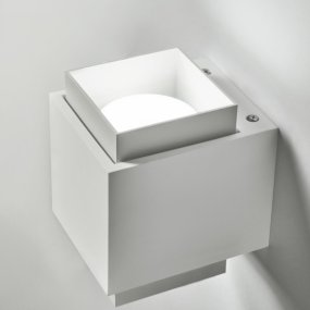 Aplique de yeso Sforzin SYME iluminación cuadrado GX53 LED