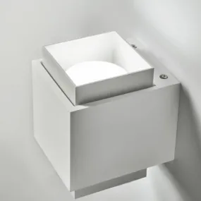 Applique murale en plâtre Sforzin SYME éclairage carré GX53 LED