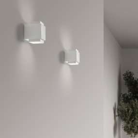 Aplique de yeso Sforzin SYME iluminación cuadrado GX53 LED