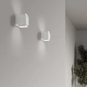 Sforzin-Gips-Wandleuchte SYME Beleuchtung quadratisch GX53 LED