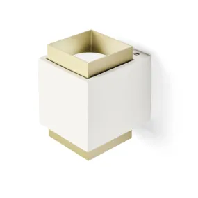 Applique murale en plâtre Sforzin SYME éclairage carré GX53 LED