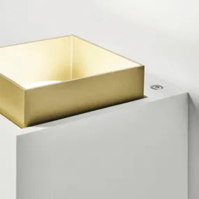 Applique gesso Sforzin illuminazione SYME quadrata GX53 LED