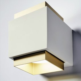 Aplique de yeso Sforzin SYME iluminación cuadrado GX53 LED