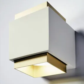 Sforzin-Gips-Wandleuchte SYME Beleuchtung quadratisch GX53 LED