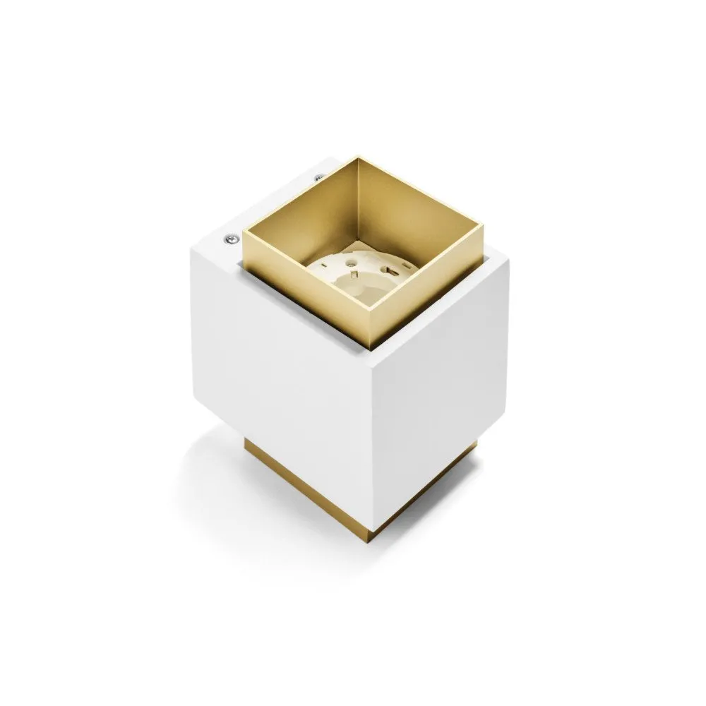 Applique murale en plâtre Sforzin SYME éclairage carré GX53 LED