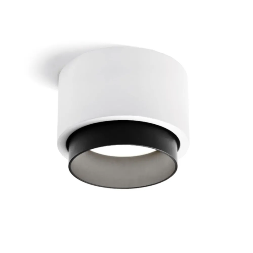 Plafonnier LED rond en plâtre Sforzin SYME Lighting GX53