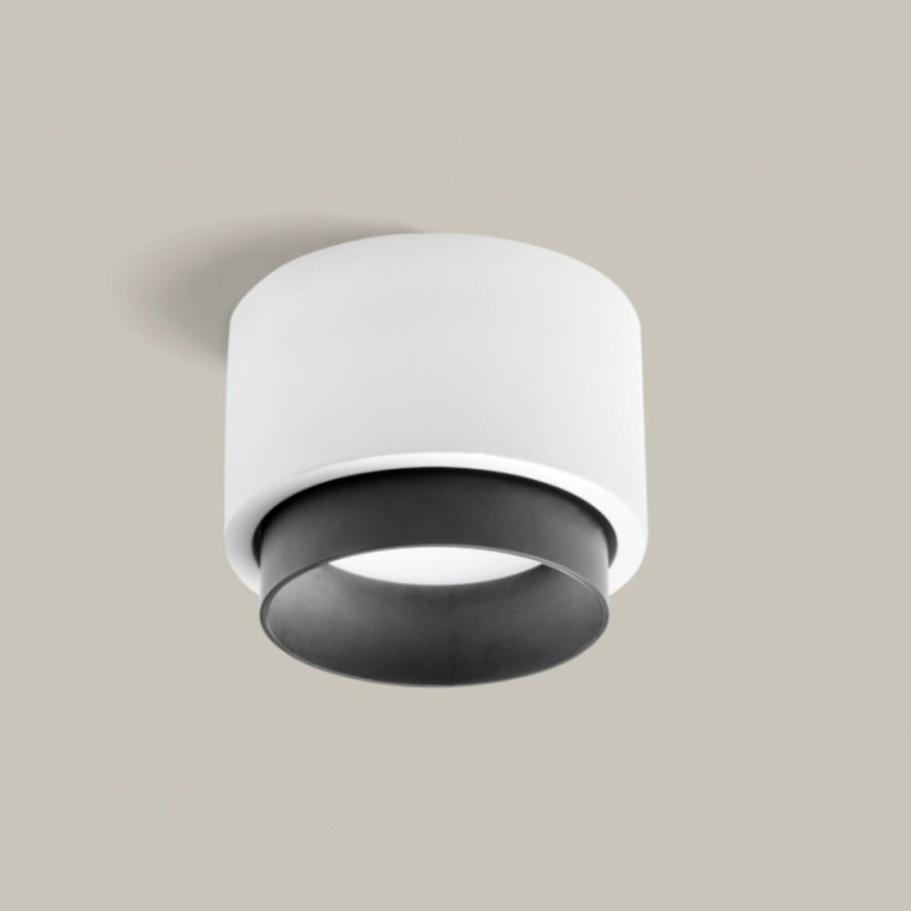 Plafoniera gesso Sforzin illuminazione SYME tonda GX53 LED
