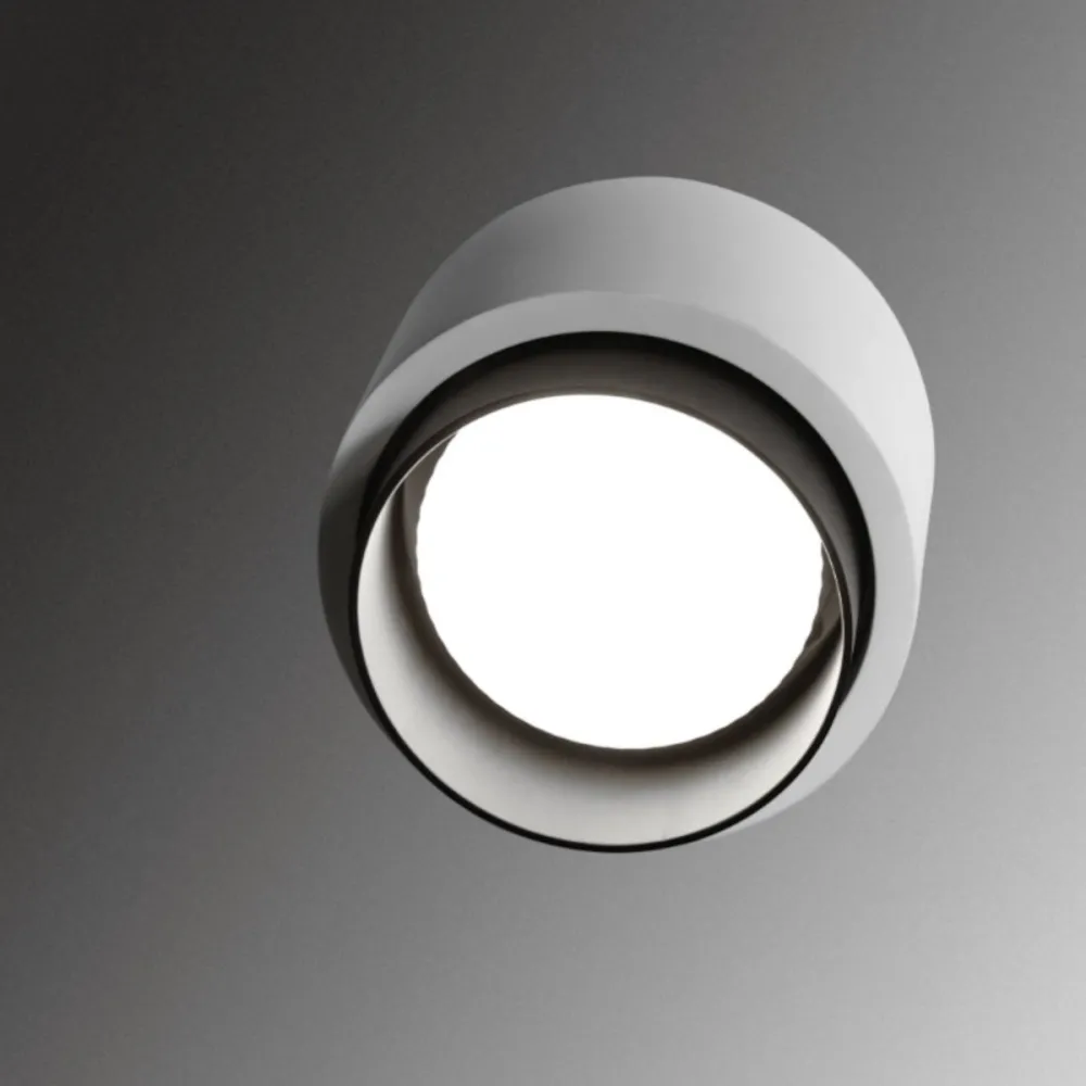 Plafonnier LED rond en plâtre Sforzin SYME Lighting GX53