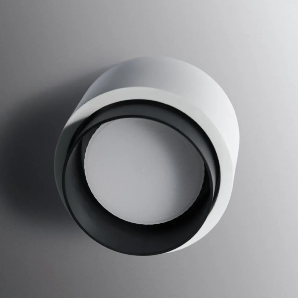 Plafonnier LED rond en plâtre Sforzin SYME Lighting GX53