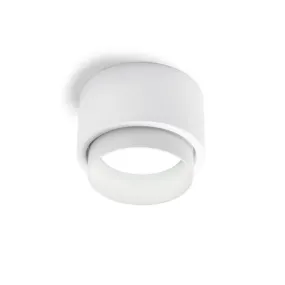Plafón LED de yeso Sforzin redondo SYME iluminación GX53